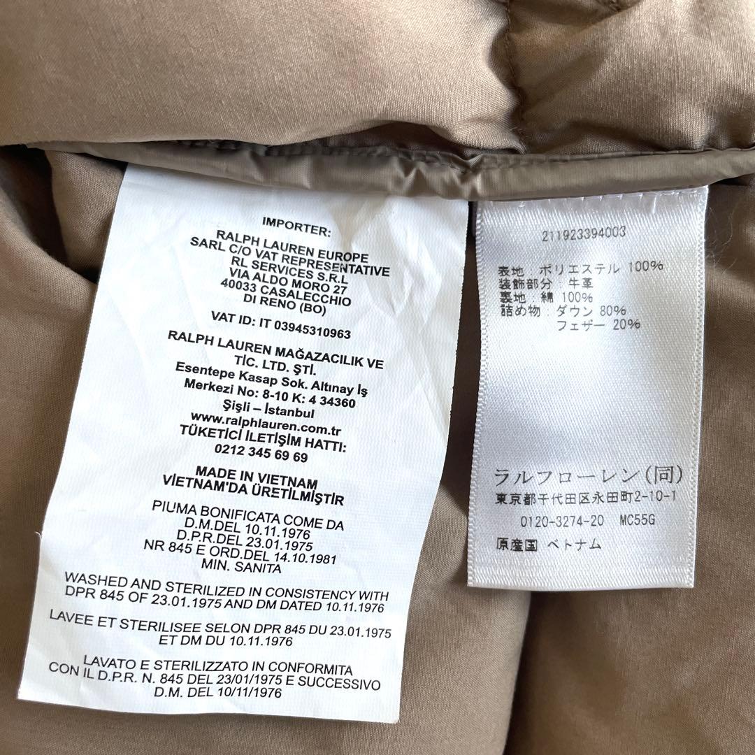 【未使用】ポロラルフローレン　ダウンベスト　フード　現行タグ　ポニー刺繍　XS