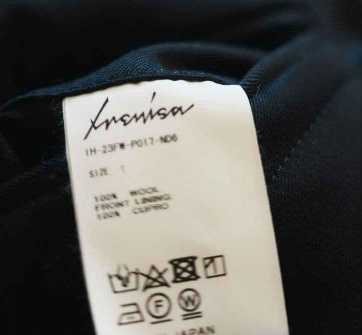 【未使用】IRENISA SEMI FLARED PANTS/ NAVY