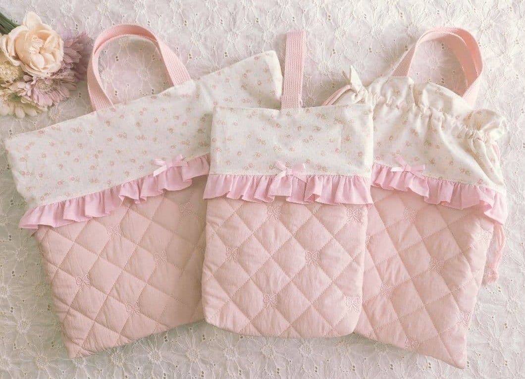 入園 入学 女の子 リバティ花柄 レッスンバック 体操着袋 巾着袋 セット