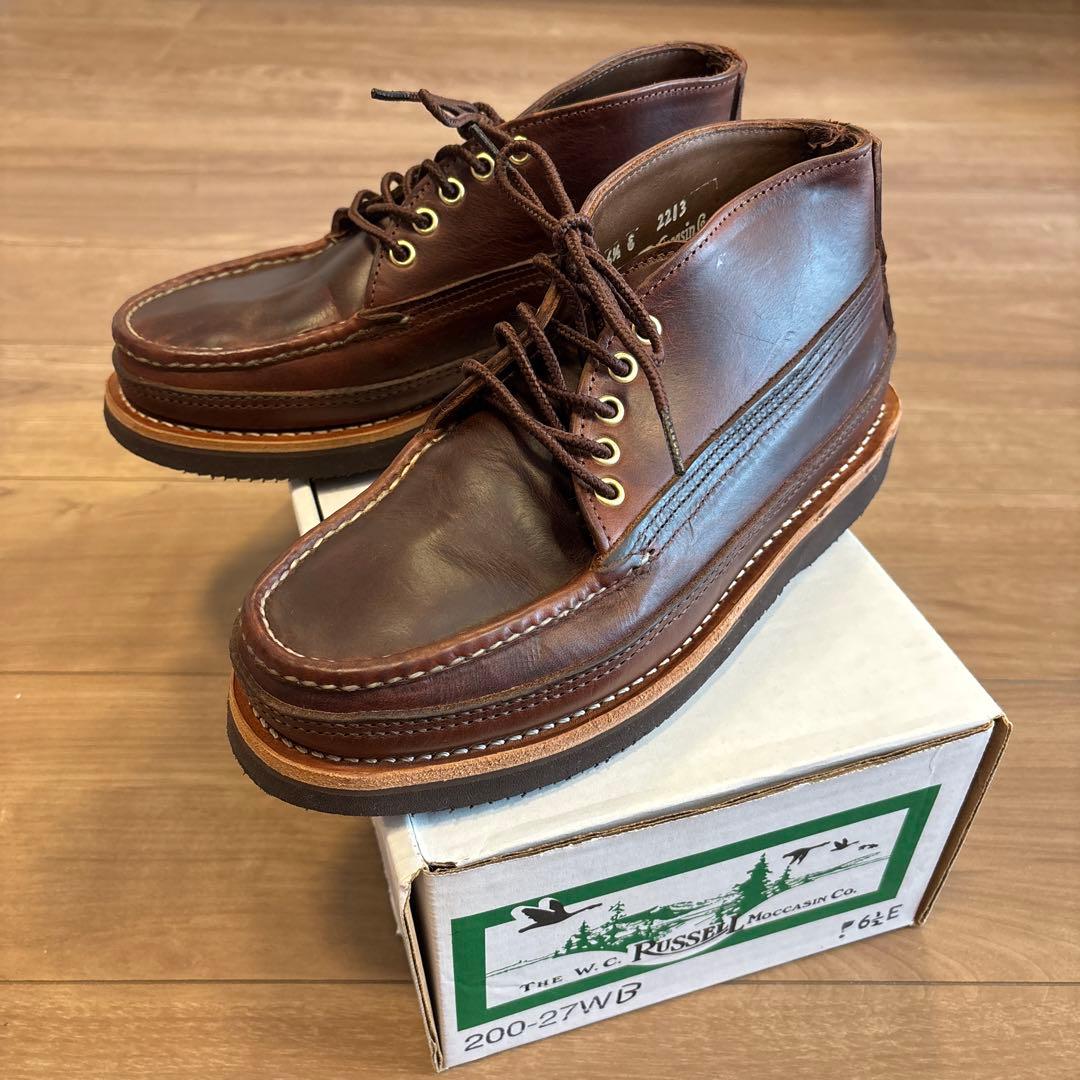ラッセルモカシン スポーティングクレイチャッカsize6.5㌅