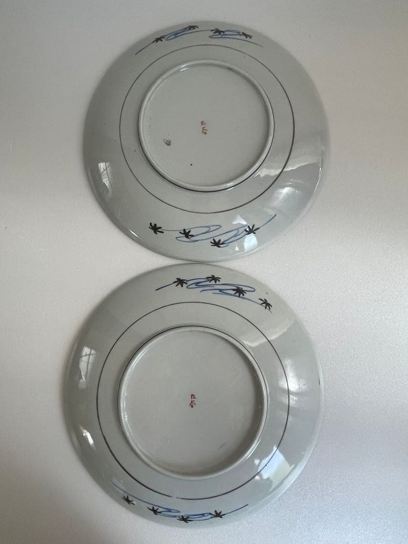 ②明治時代 九谷焼 人物図八寸皿 十客　お皿/大皿/中皿/アンティーク皿