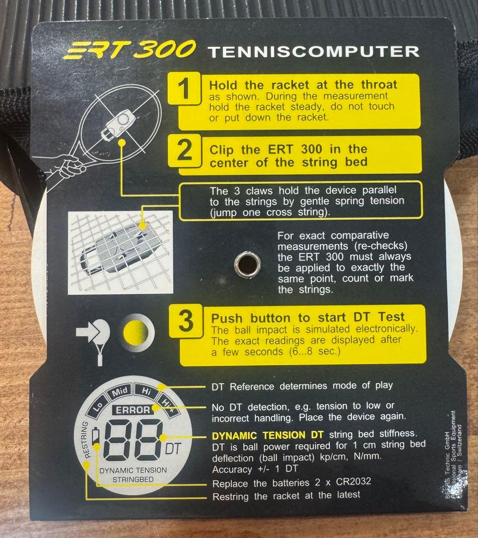 ラ*️様 ゴーセン　テニスコンピューター　ERT300 測定機　テンション