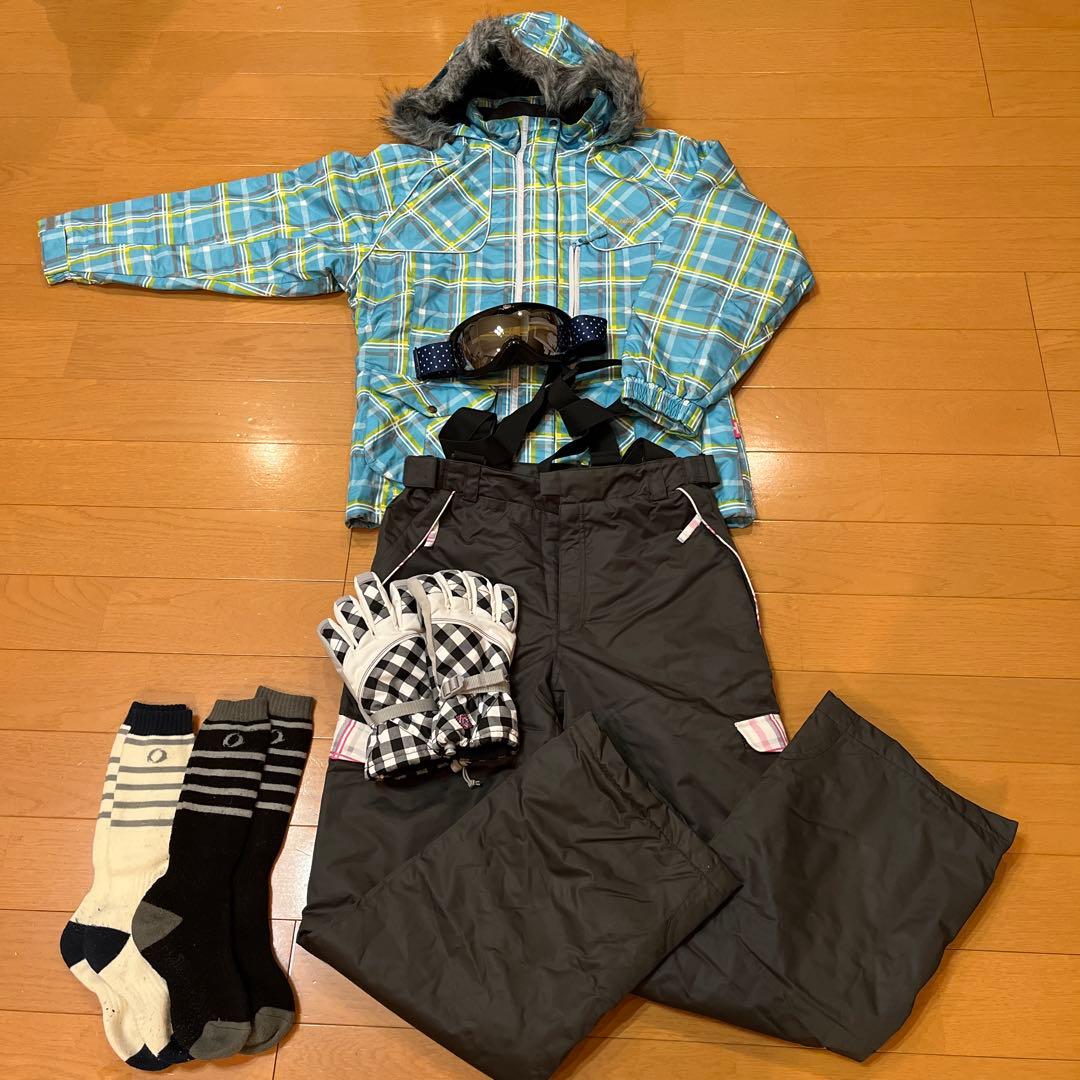 SPALDING スキーウェア レディースL &ゴーグル・グローブ　おまけ付き