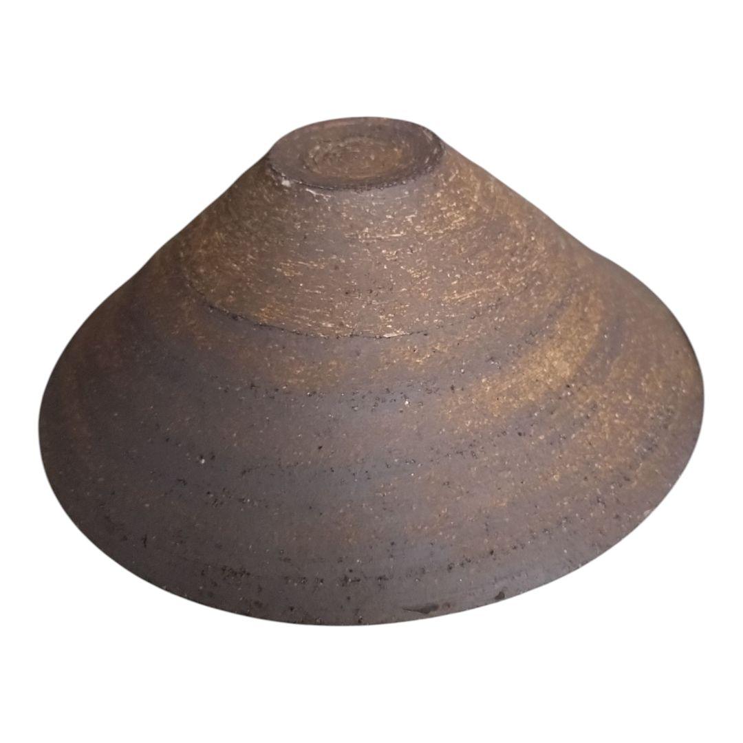 【未使用】二階堂明弘さん 陶器ボウルと陶板 ホワイト系＆ブラウン の２色セット