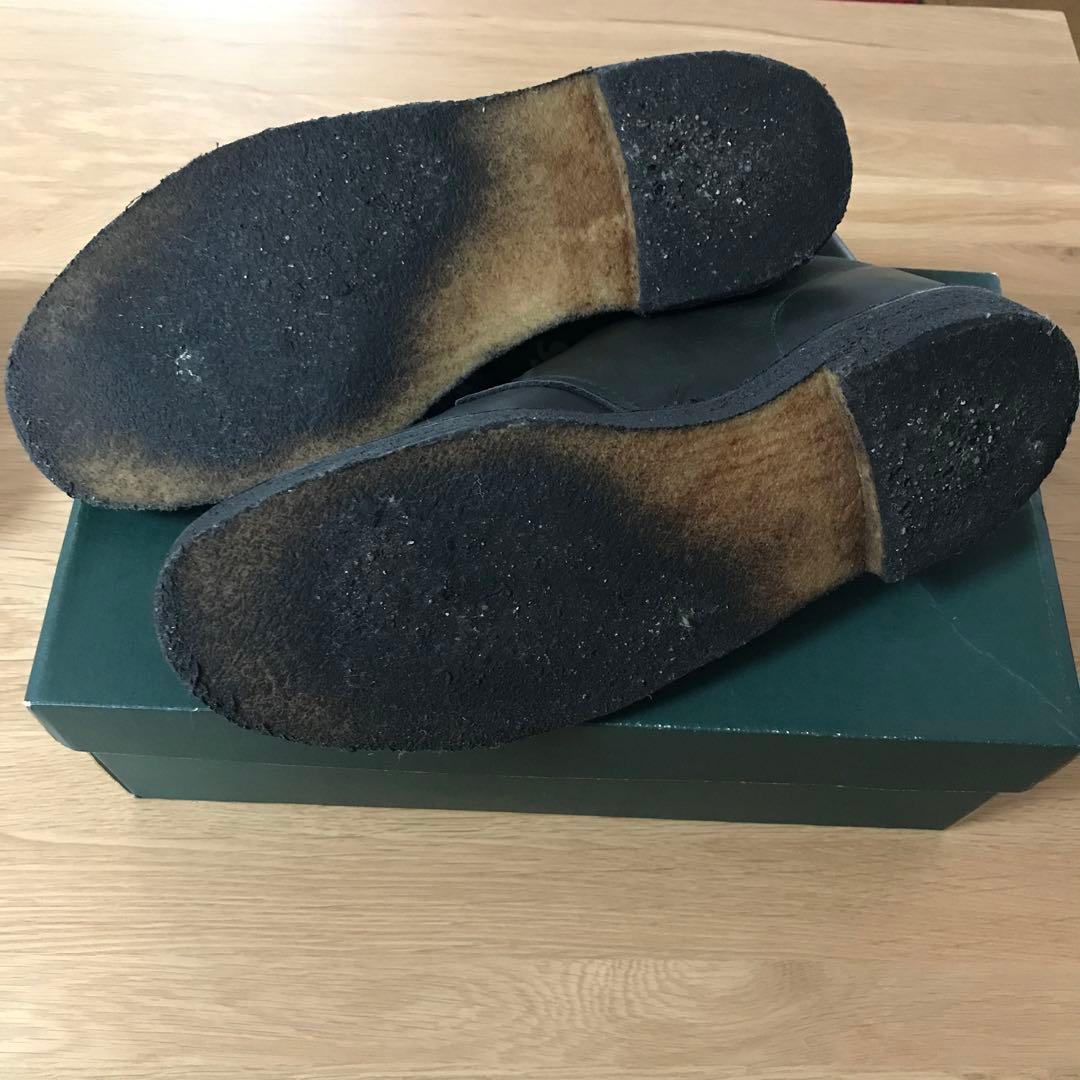 イングランド製　クラークス　デザートブーツ　レザー　ブラック