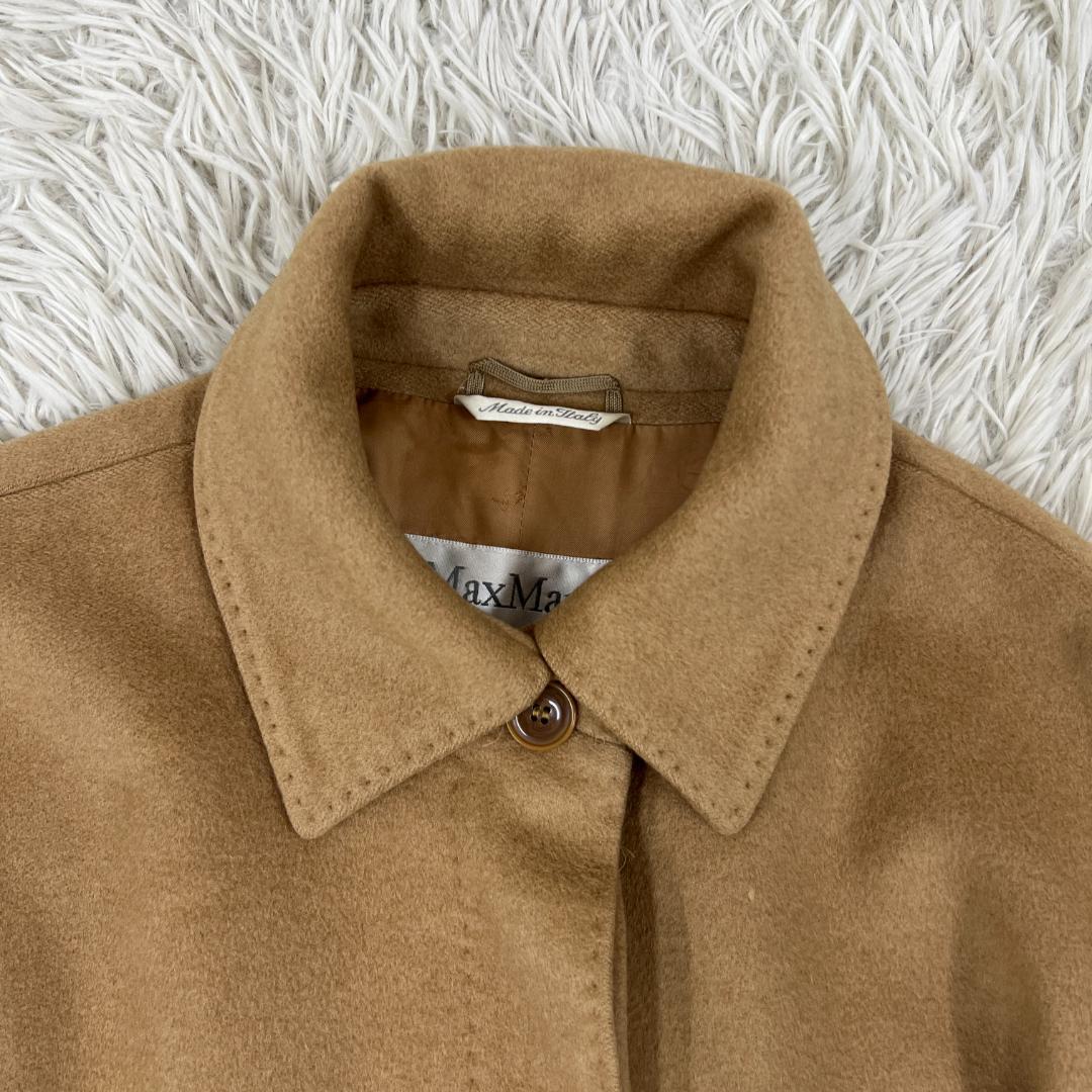 《美品》マックスマーラ 白タグ コート キャメル レディース M相当