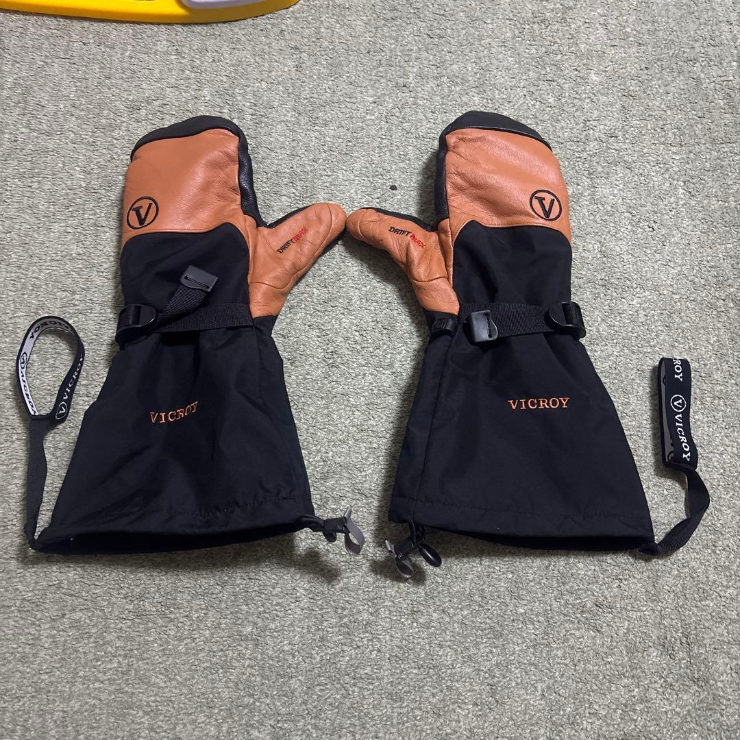 VICROY ミトングローブ 黒/茶色