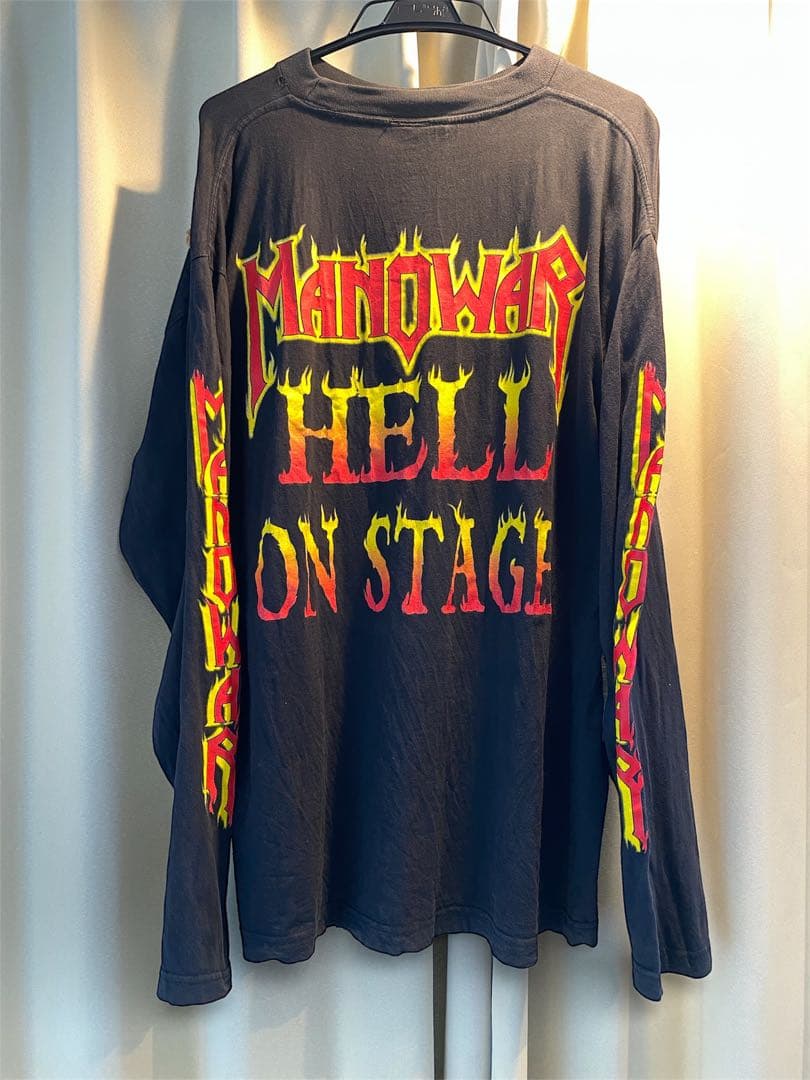 【当時もの】Manowarマノウォー 90s REDWOODタグ　ロンT XL