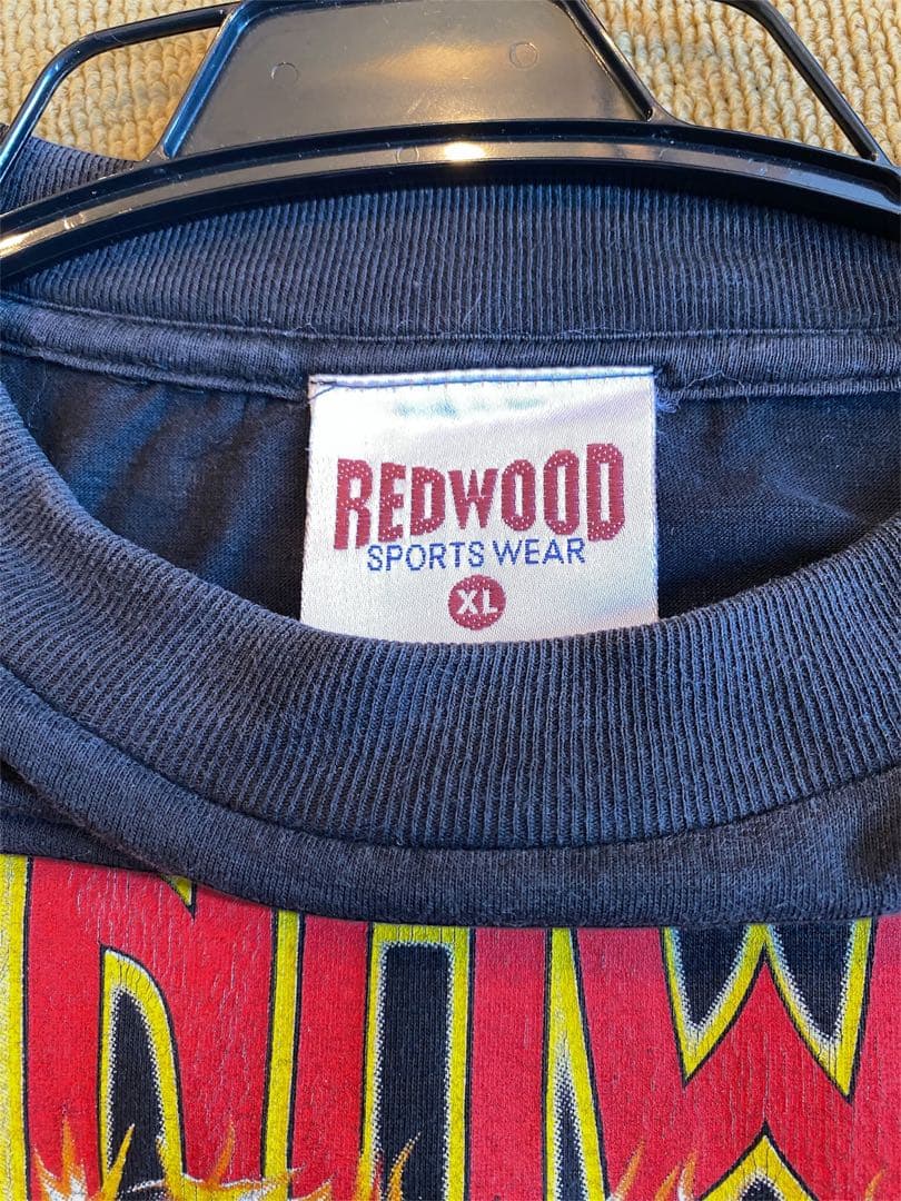 【当時もの】Manowarマノウォー 90s REDWOODタグ　ロンT XL