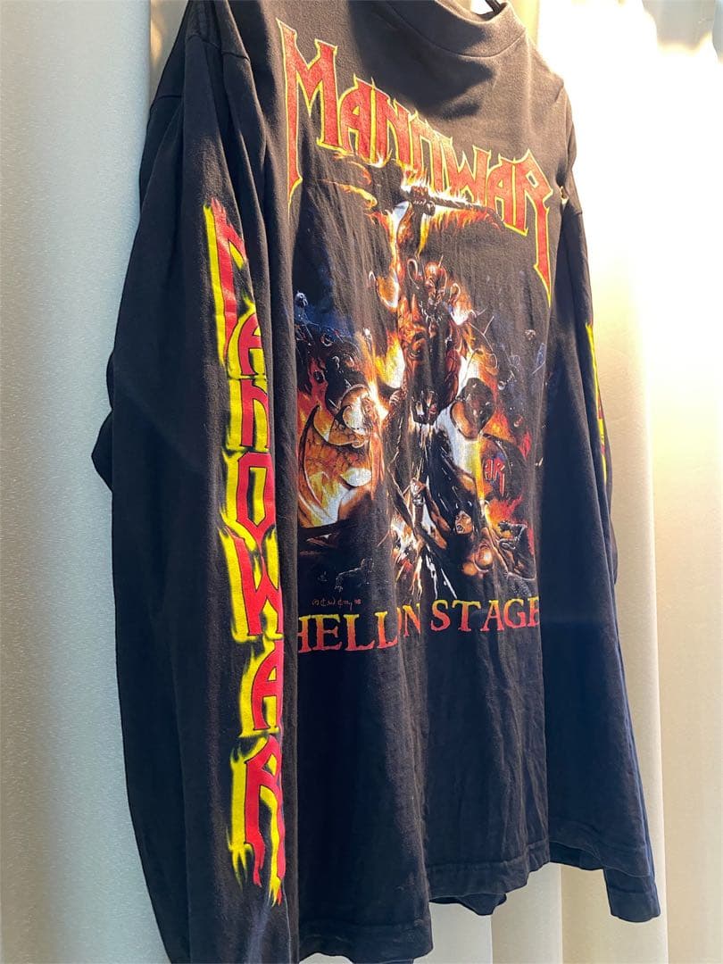 【当時もの】Manowarマノウォー 90s REDWOODタグ　ロンT XL