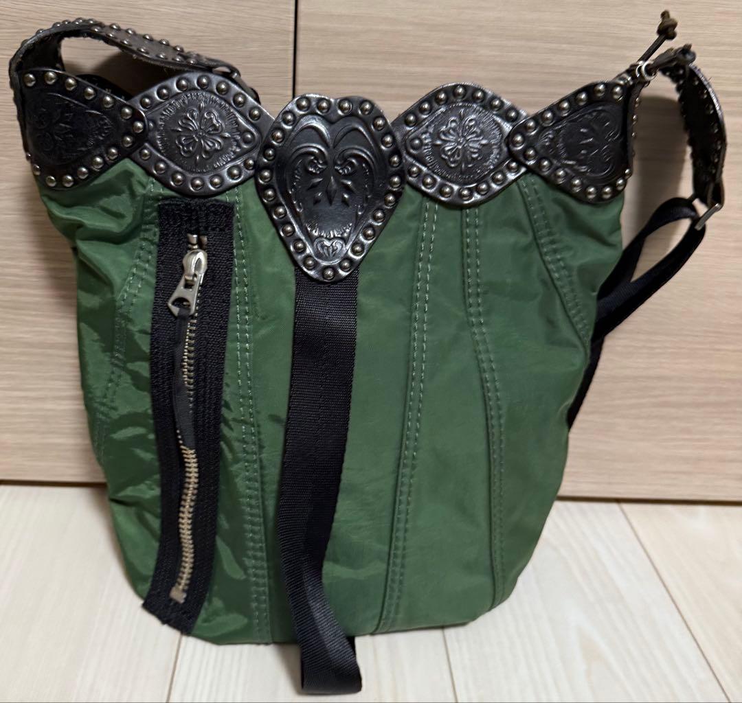 【美品】DIESEL ディーゼル ショルダーバッグ スタッズ アーカイブ Y2K