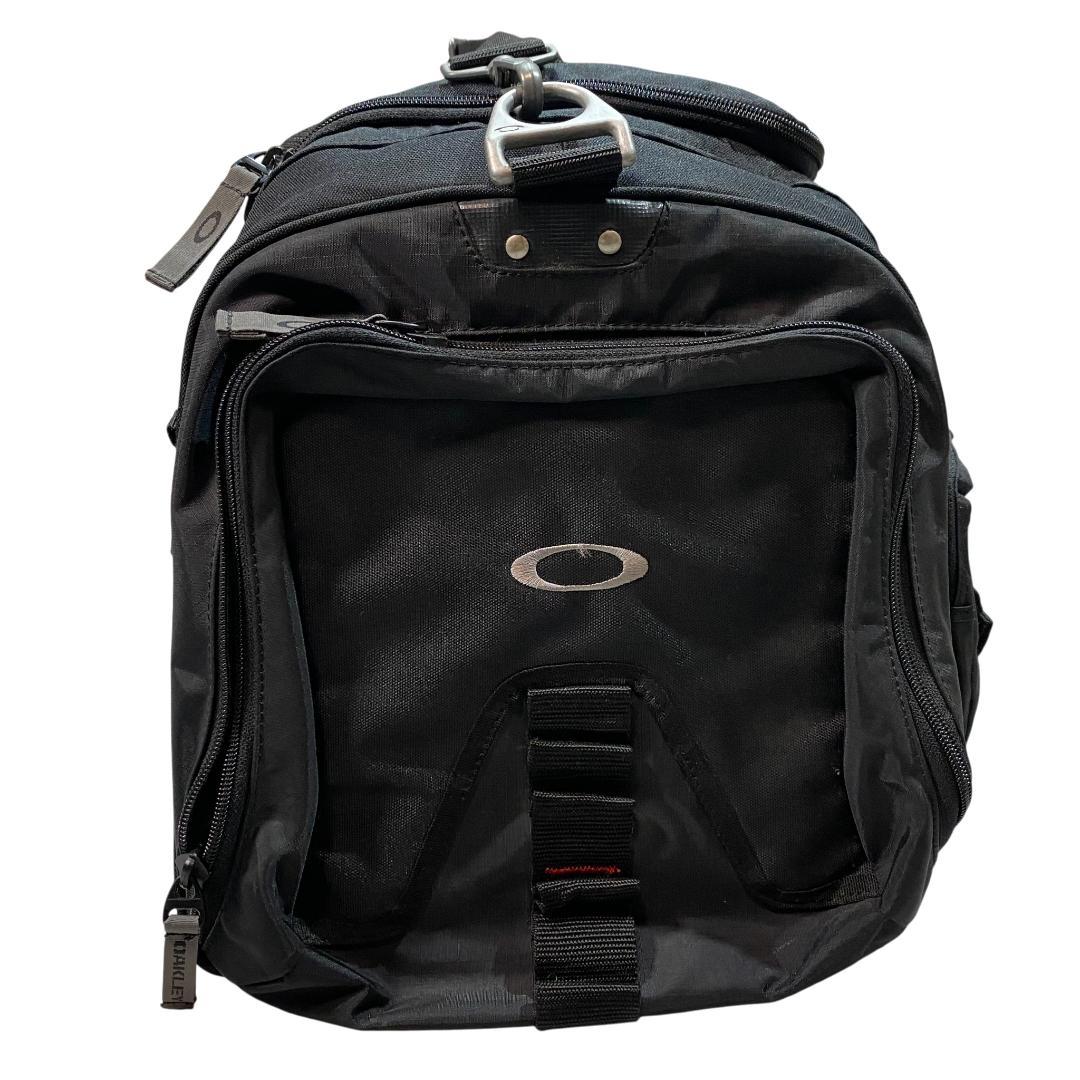 00's OAKLEY オークリー ボストン バッグ ブラック ロゴ柄 ゴルフ