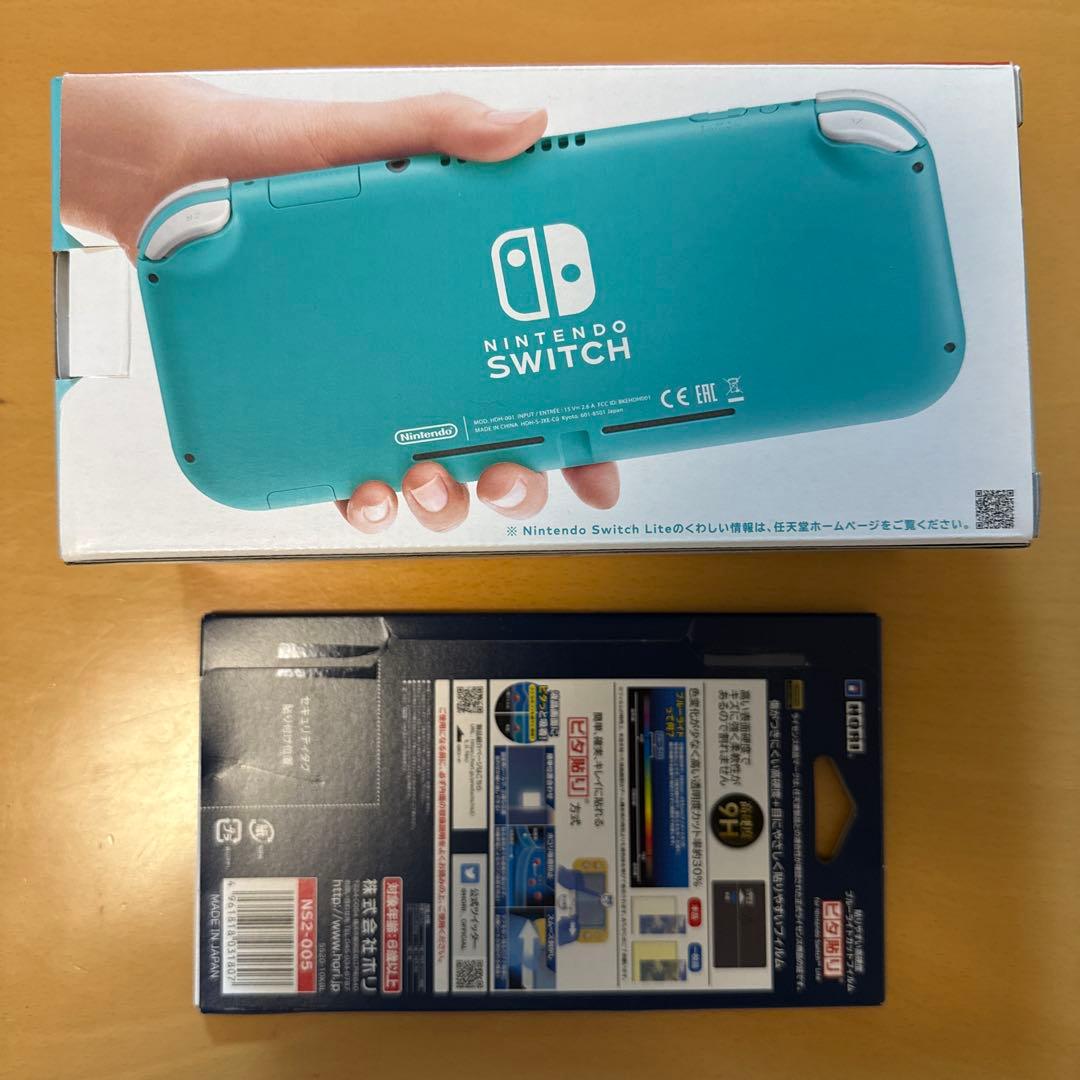 【新品未使用】Nintendo Switch Lite ターコイズ 保護フィルム