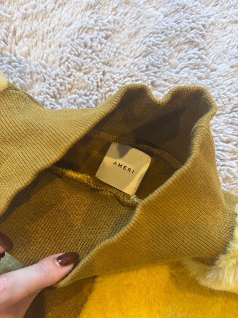 アメリヴィンテージ ファーカラーブロックスウェット