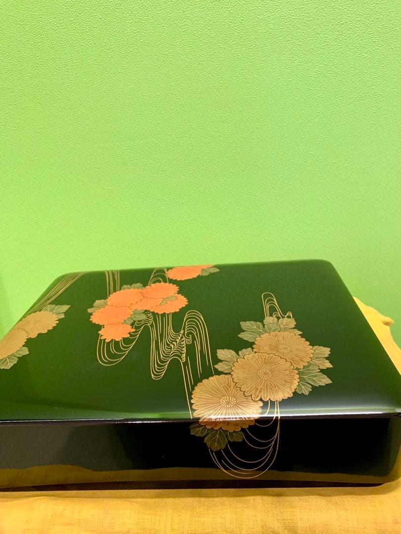 輪島塗　慶塚漆器工房　菊水蒔絵　 文庫　文箱