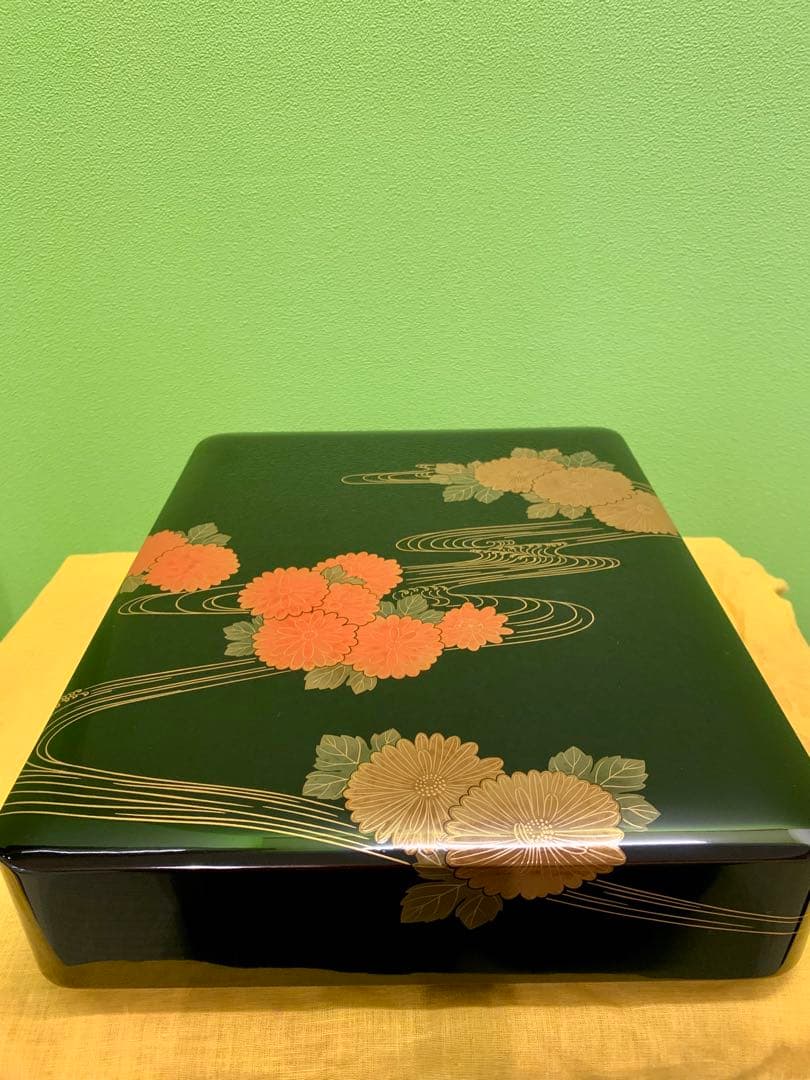 輪島塗　慶塚漆器工房　菊水蒔絵　 文庫　文箱