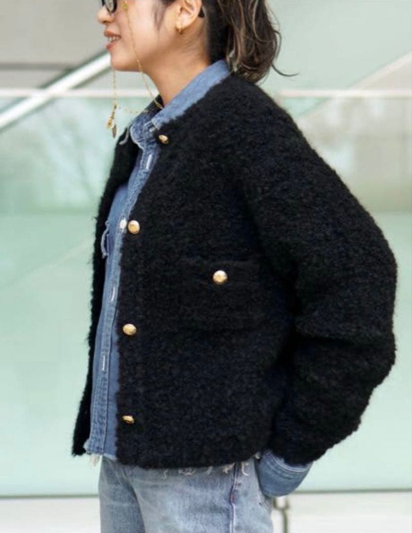 新品タグ付きAP STUDIO ニットジャケット