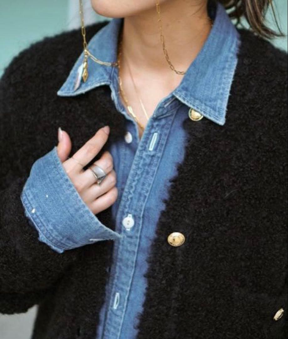 新品タグ付きAP STUDIO ニットジャケット