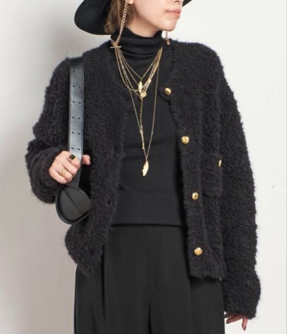 新品タグ付きAP STUDIO ニットジャケット