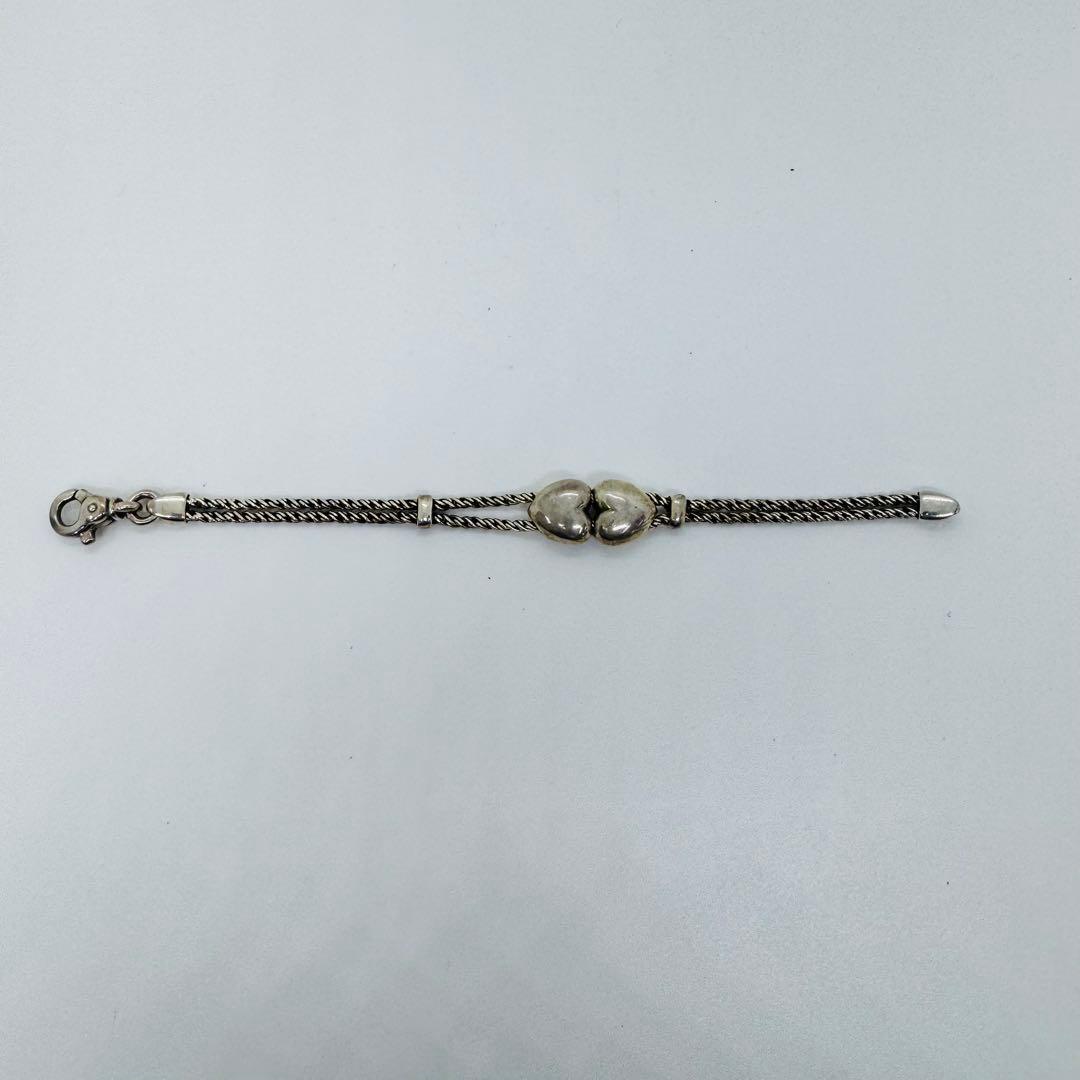 ✨Tiffany& Co.✨シルバー925✨ダブルハート✨ブレスレット✨