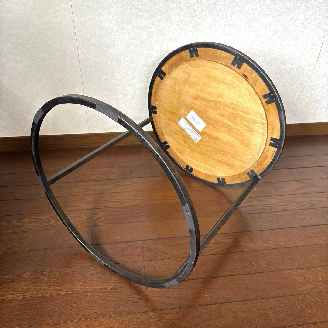 【美品】CRASH GATE エルマ ラウンドサイドテーブル