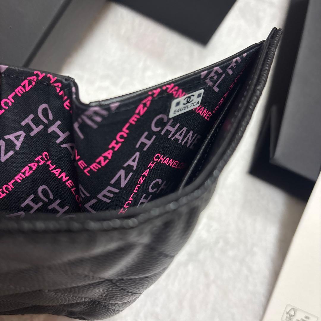 CHANEL 三つ折り財布 マトラッセ コンパクトウォレット