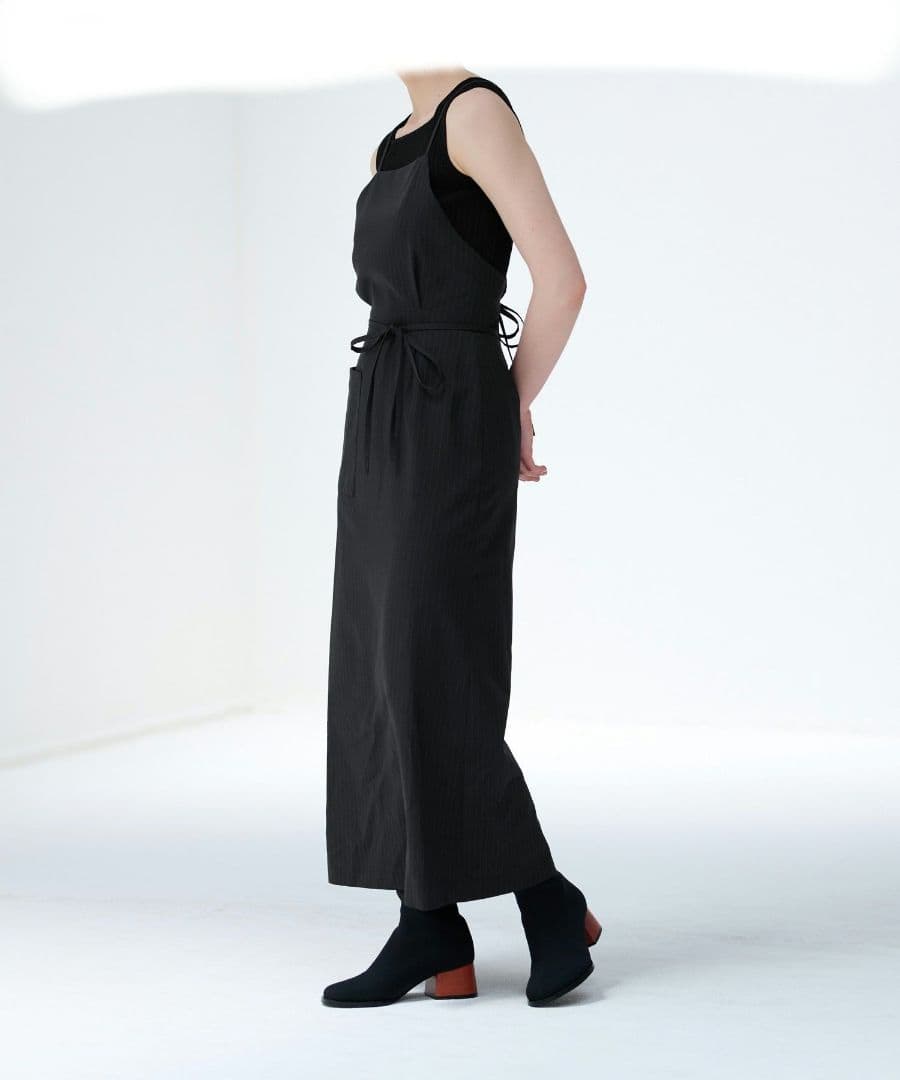 ランバンオンブルー　ブラックサロペット・オーバーオール