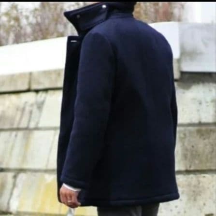 ✨極美品✨+DRAKKAR　藤巻百貨店　WOOL ハーフコート　L