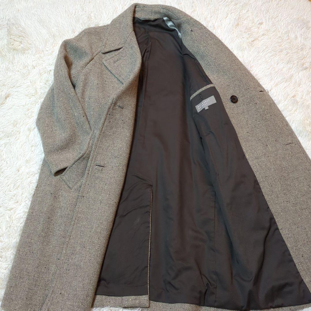 極美品　マーガレットハウエル　ツイードコート　ロングコート　Ⅱサイズ