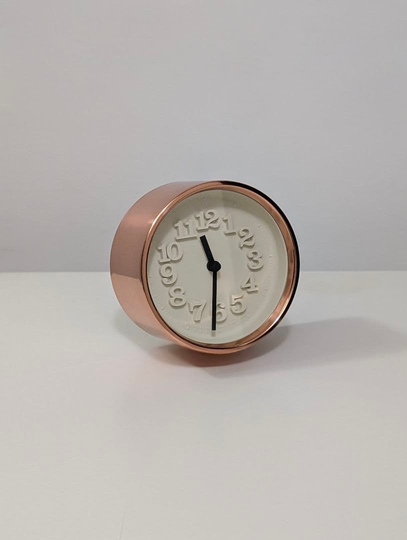 名作 渡辺力 小さな時計 純銅モデル リキクロック ジャパニーズモダン