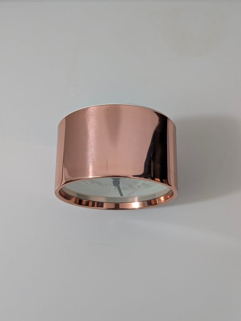 名作 渡辺力 小さな時計 純銅モデル リキクロック ジャパニーズモダン