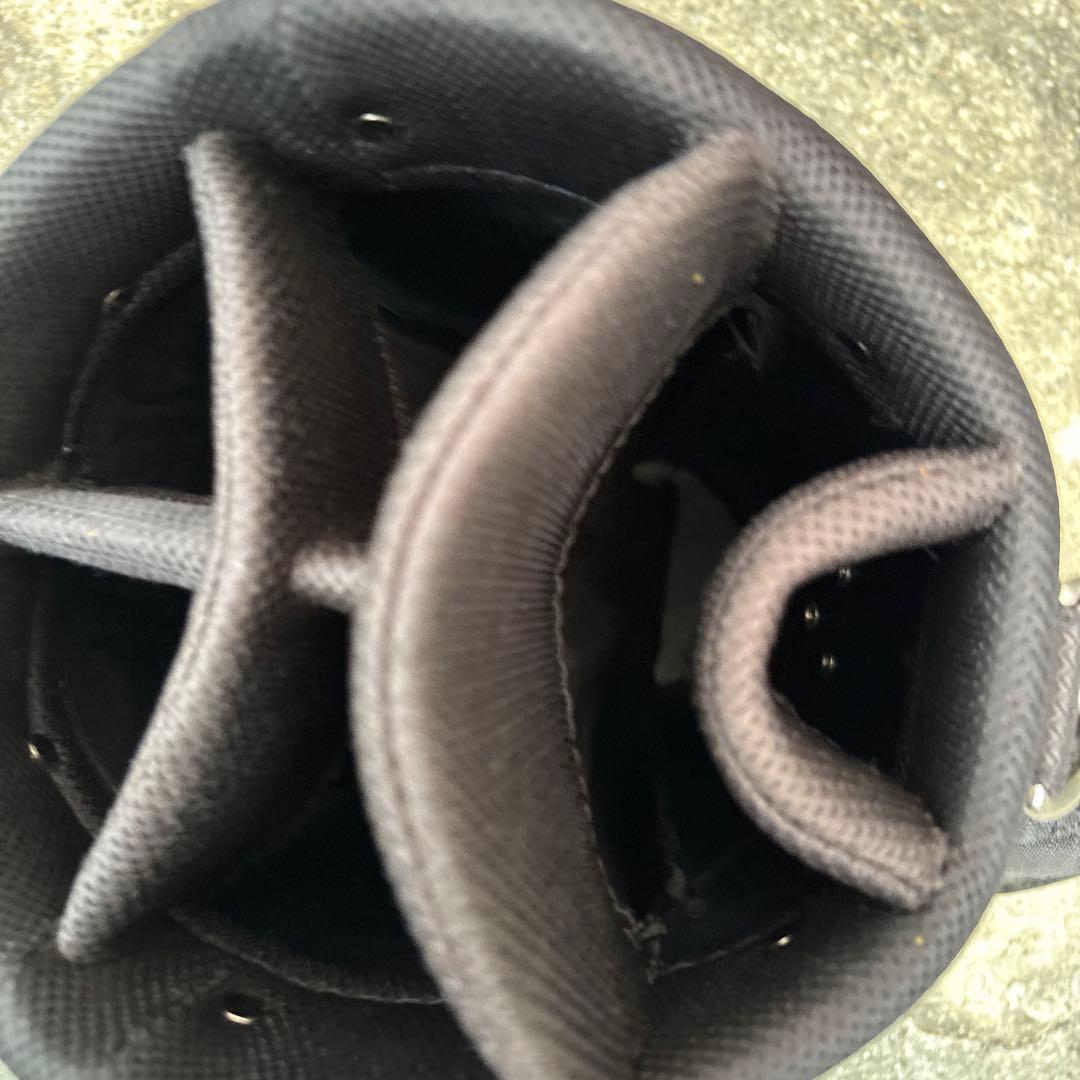 NIKE GOLF キャディバッグ エナメル ビッグロゴ 黒 ブラック 人気