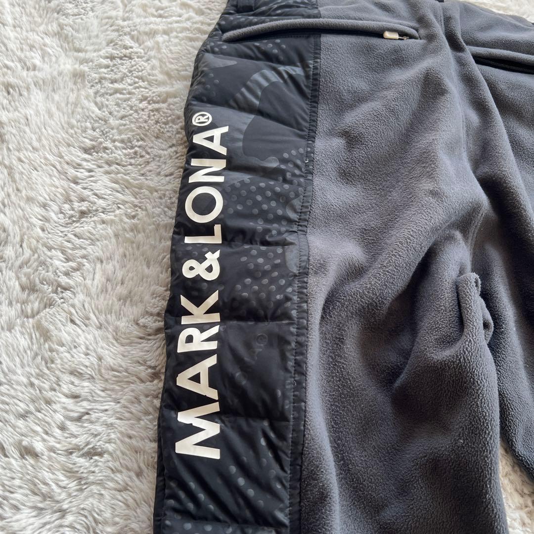 スカルモチーフ スリムフィットパンツ グレー