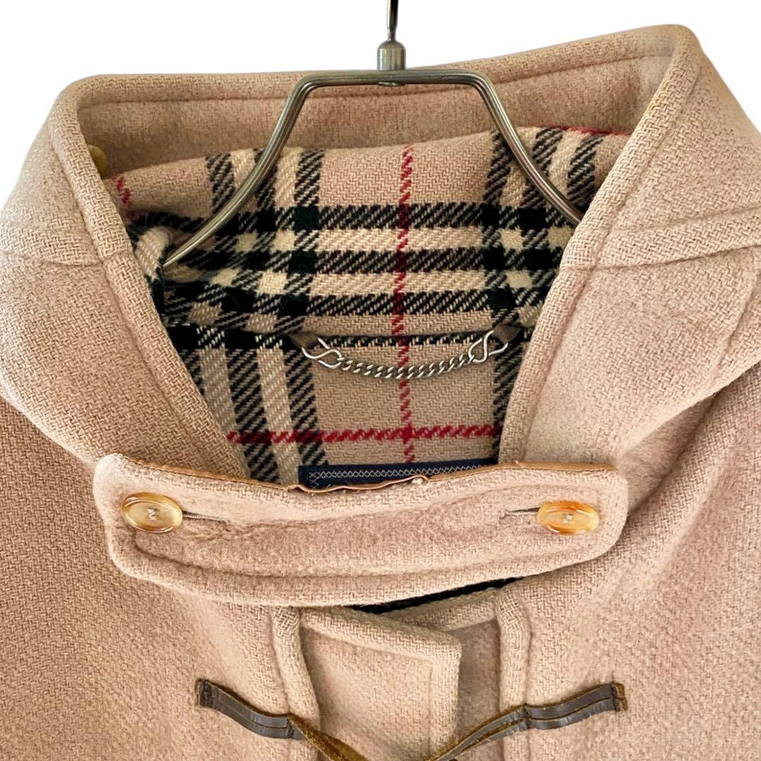 英国製 XL　Burberry　バーバリー　ノバチェック　ウール　ダッフルコート