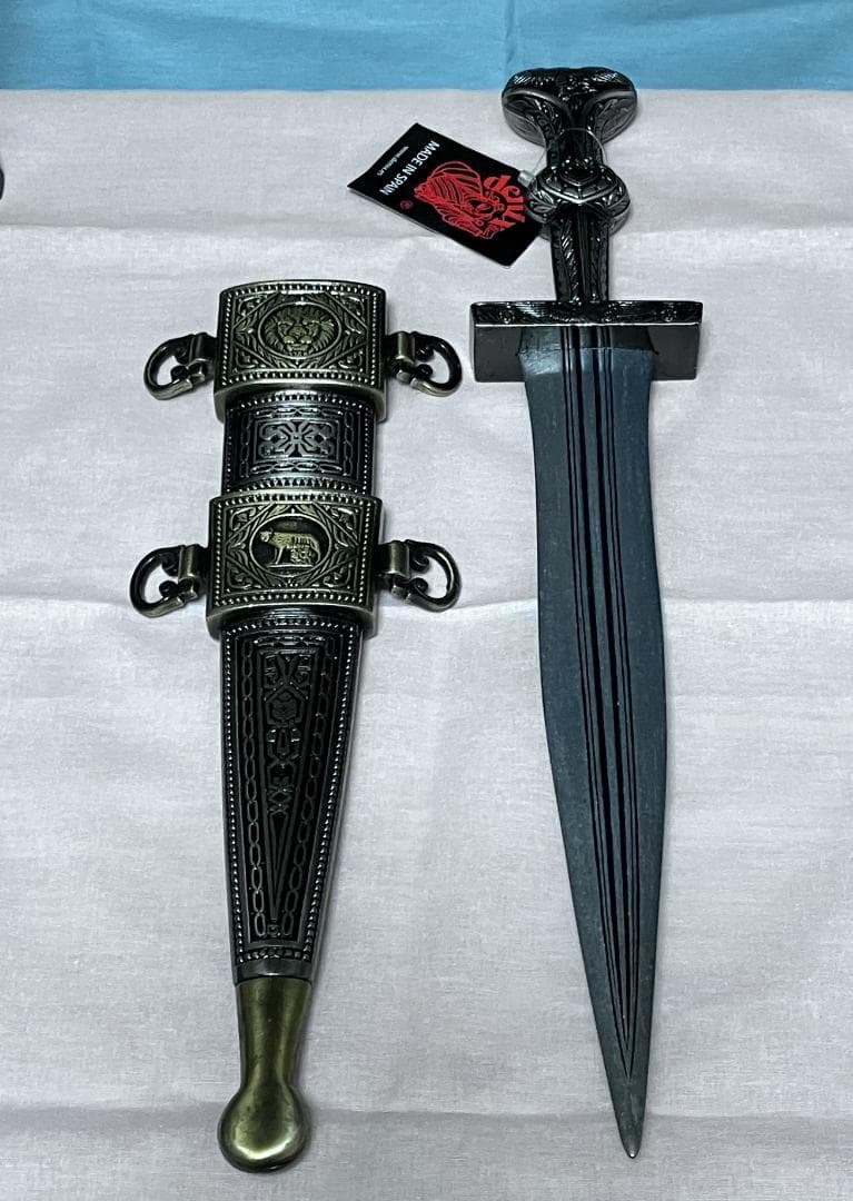 ※追記❷アリ：2本:新品未使用『エクスカリバー＆ダガー』DENIX製 模造刀剣類