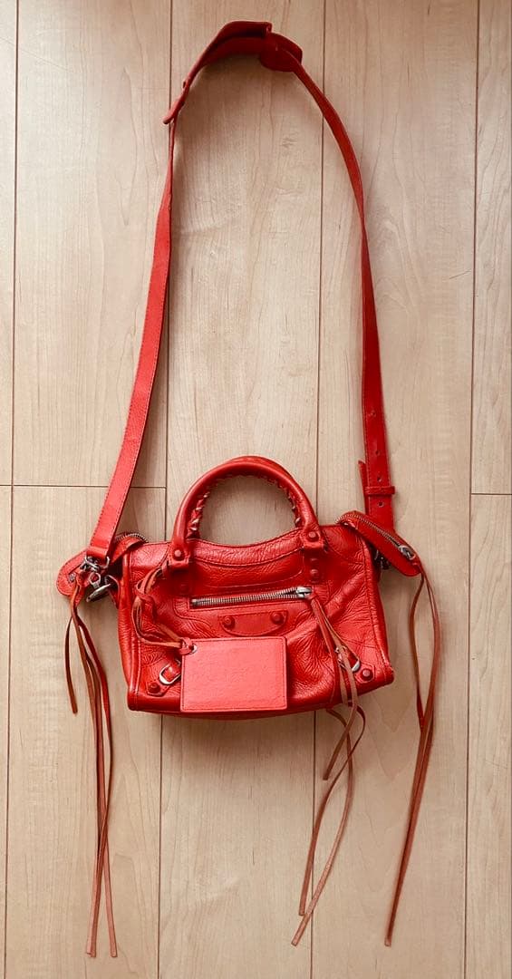 BALENCIAGA オレンジ ショルダーバッグ