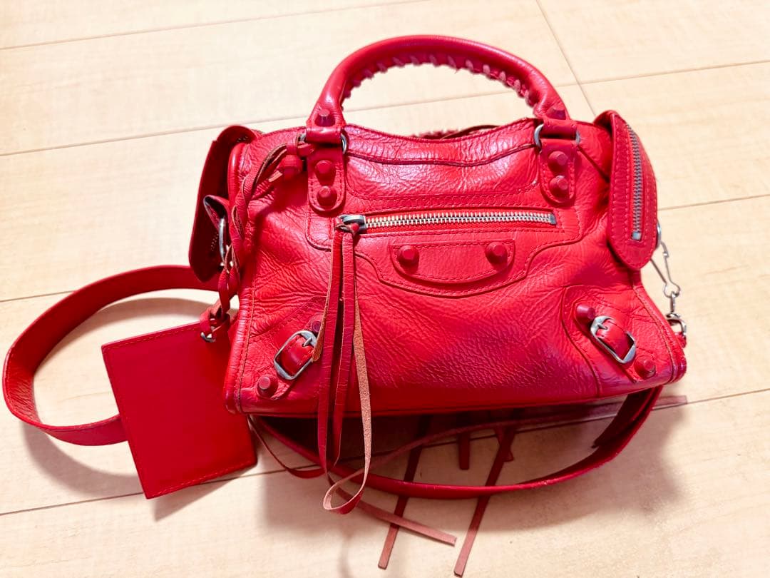 BALENCIAGA オレンジ ショルダーバッグ