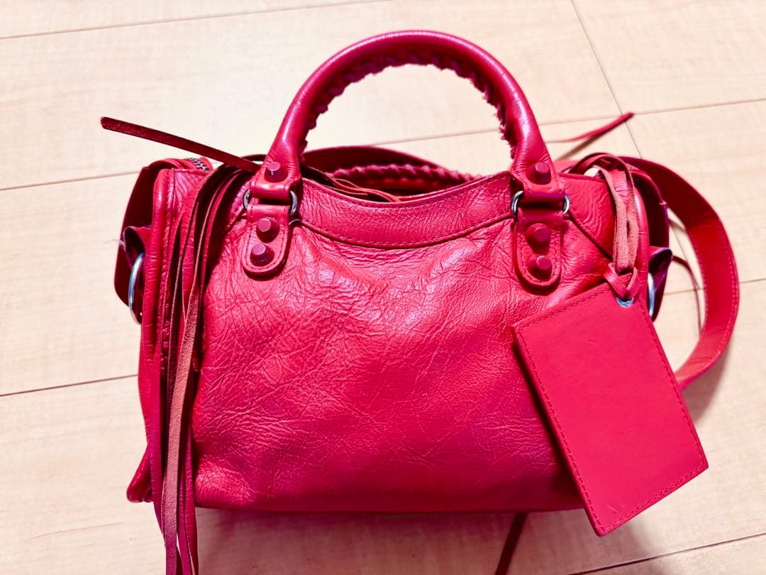 BALENCIAGA オレンジ ショルダーバッグ