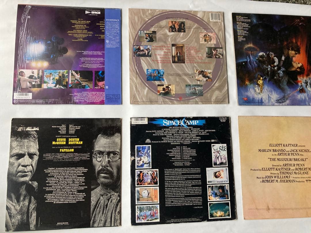 ジョンウィリアムズのサントラレコード8枚・ジェリーゴールドスミスのレコード2枚