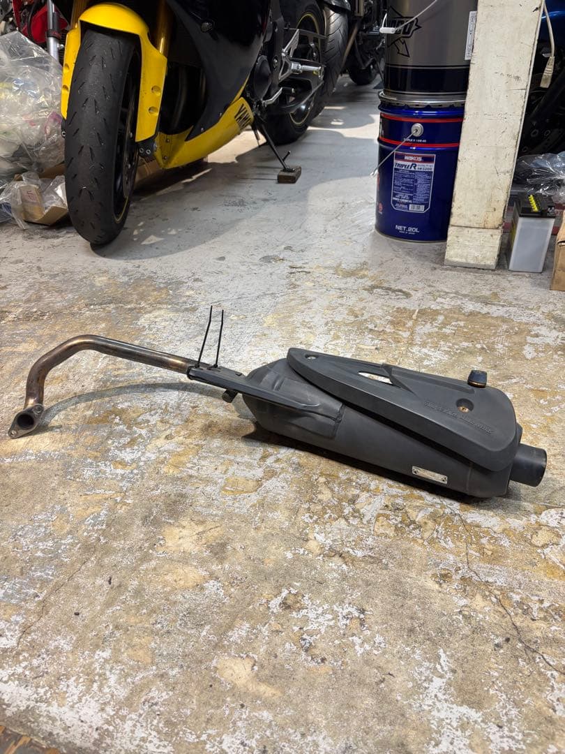 マフラー グレー スリムデザイン ボルトオン