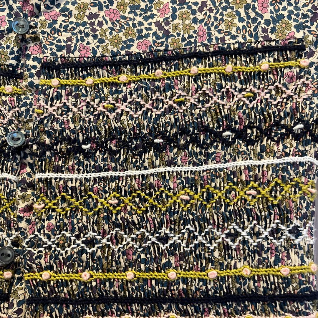 bonpoint 10A スモッキング　ワンピース