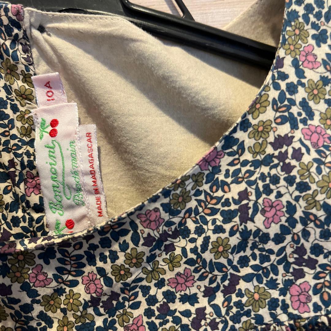 bonpoint 10A スモッキング　ワンピース