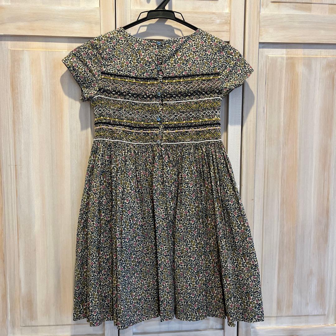 bonpoint 10A スモッキング　ワンピース