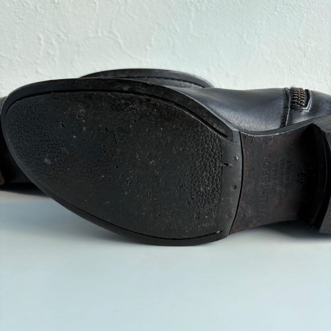 BUTTERO ブッテロ サイドジップブーツ GUIDI ブラック メンズ