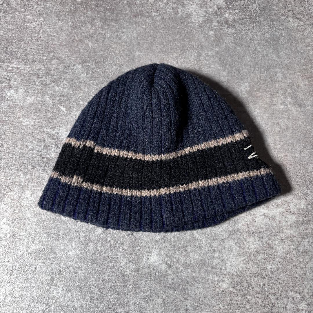 帽子 90s OLD STUSSY knit beanie navy