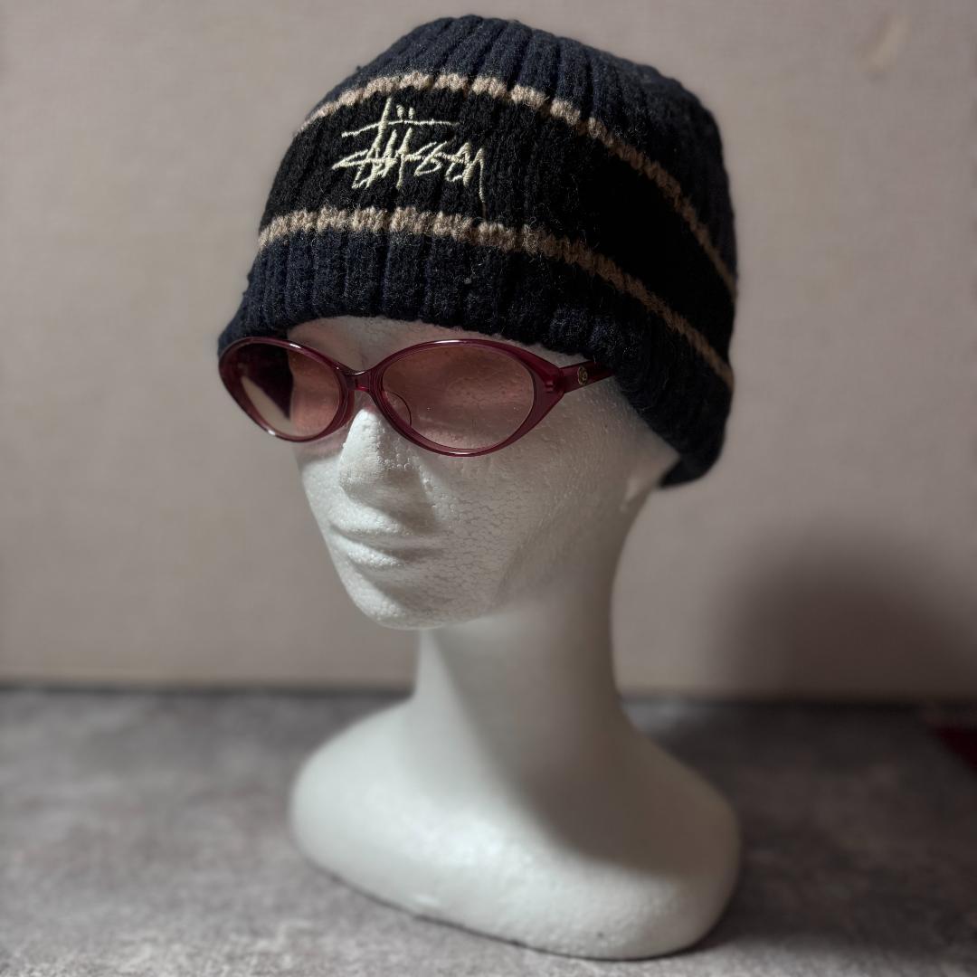帽子 90s OLD STUSSY knit beanie navy