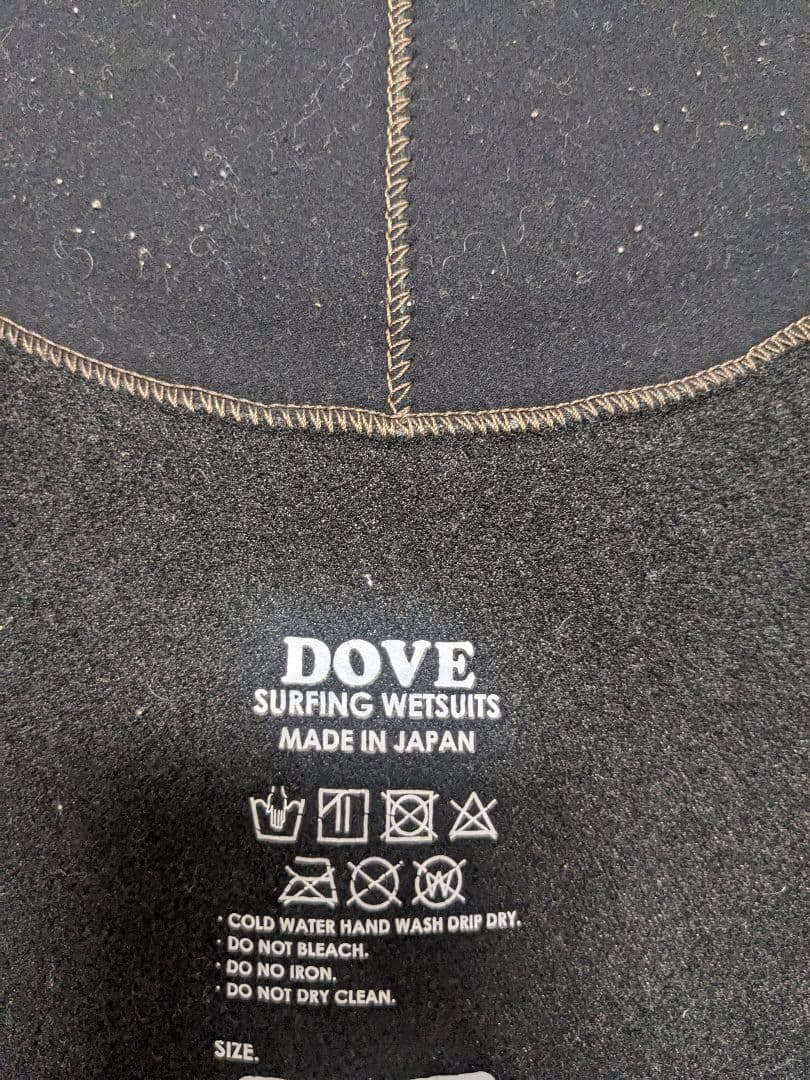 Wave Attack 【DOVE 製】 セミドライ 5mm×3mm　裏起毛