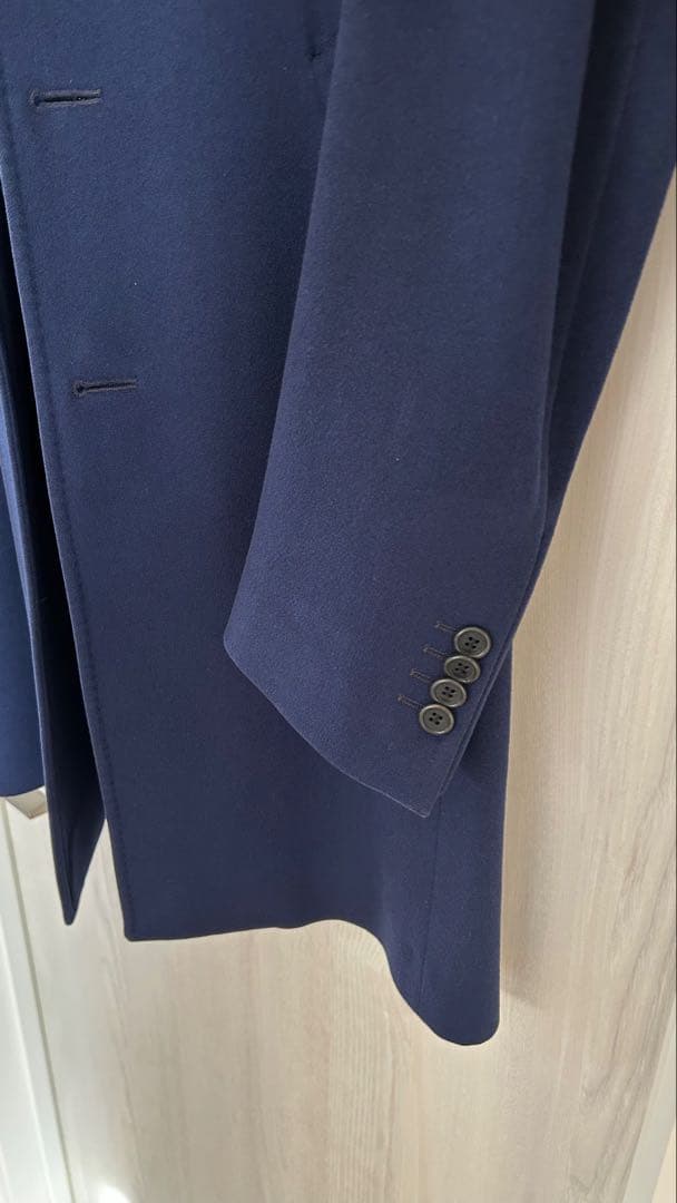 伊勢丹メンズ×ロロピアーナ レインシステム チェスターコート ネイビー 44