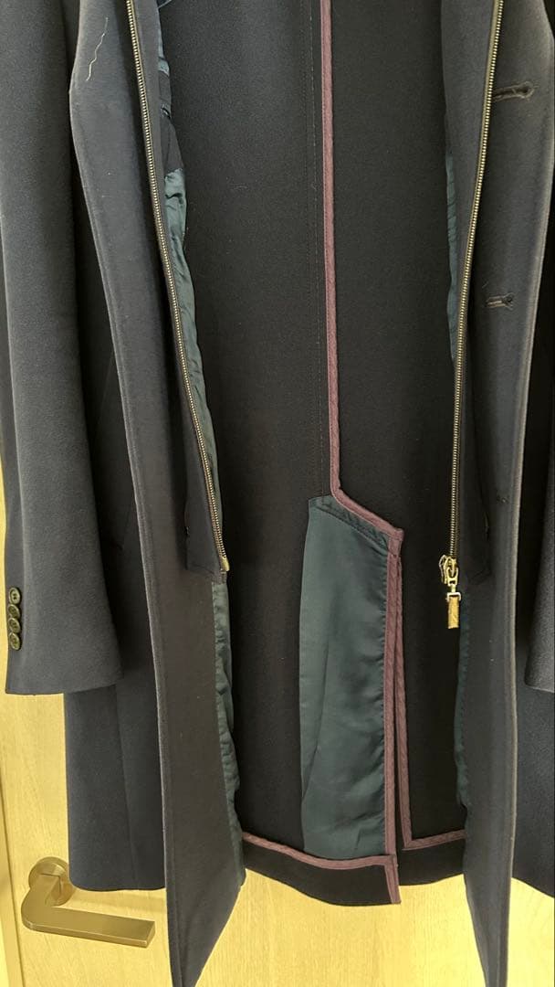 伊勢丹メンズ×ロロピアーナ レインシステム チェスターコート ネイビー 44