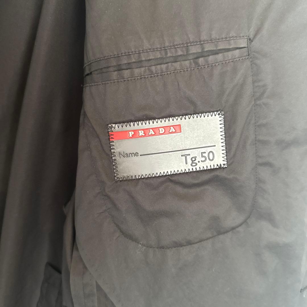 PRADA SPORTSテーラードジャケット ブラック Tg.50
